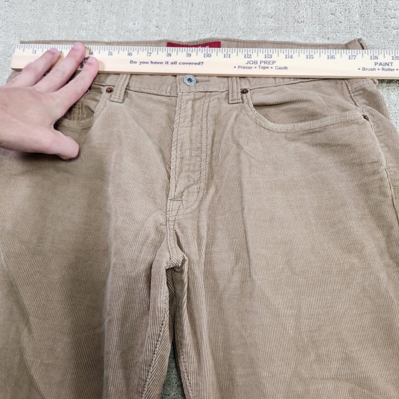 Lucky Brand Corduroy Pants Men 34x30 361 Vintage Straight Relaxed Fit Beige - Picture 4 of 10